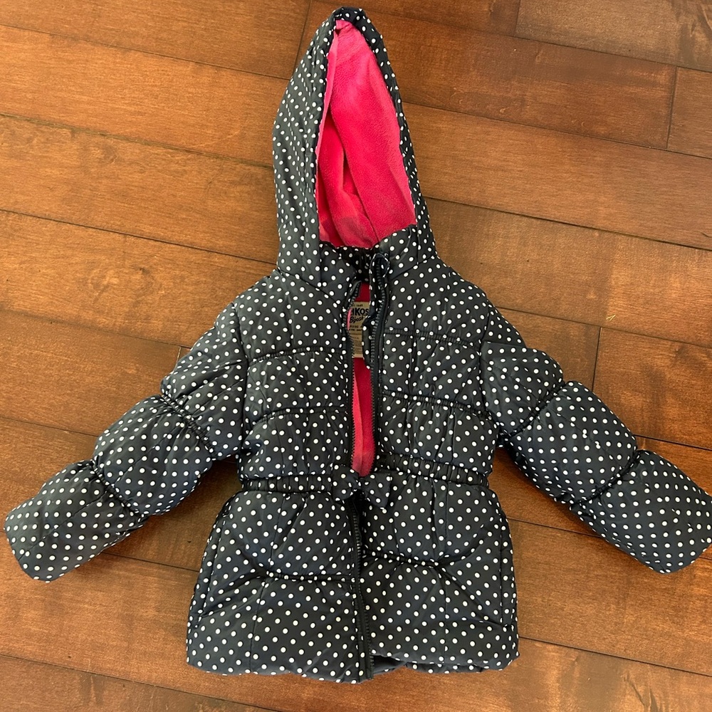 Osh kosh girl puffer winter jacket
